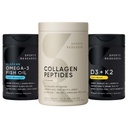 Sports Research® Monivitamiinipakkaus - Omega 3 + D3-vitamiini K2 5 000iu + Kollageeni Peptides