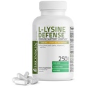 Bronson L-Lysine puolustus Immuunin tuki Complex 1500 MG L-Lysine Plus Olive Leaf, valkosipuli, C-vitamiini ja sinkki - ei-GMO, 250 kasvissyöjä kapselit
