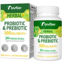Probiootit naisille Miehet- 300 miljardia PMY, 24 kantat Probiootit+15 Organic Yrtit Prebiootit Blend, Pre ja Probiootit, Ruoansulatuselimistön, Immuuni ja suolisto, ripuli, turvotus, Vegan, 2 kuukauden tarjonta