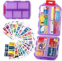 Pilleri Järjestäjä lääketieteen Tunnisteet Matkustaa Päivittäinen pilleri Kontti Mini Lääkkeet Järjestäjä Varasto Pilleri Järjestäjä Matkailu Essentials Pilleri Case 7 Päivä (Purple & 161 Lables)