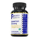 Premier Research Labs American Ginseng Supplement - American Ginseng Kapselit, Herbal Ginseng juuripillerit, Pohjois-Amerikkalainen Ginseng Herb Extract, Calming Energy Supplement - 60 Plant-Baseed Kapselit