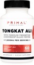 Primal Tongkat Ali kapselit (60 kapselia / 30 tarjoilua, 1000 mg per tarjoilu) - Pitkä Jack Supplement for Miehet, Gluteeniton, ei-GMO kasviperäisten ravitsemus