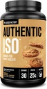 Jacked Factory Authentic ISO Grass Fed Whey Protein Isolate Powder - Low Carb, Non-GMO Muscle Building Protein w/No Fillers, Post Treout Recovery, Vanilla Kaurakeksi