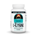 Source Naturals L-Lysine Free Form Powder -Aminohappo täydentää tukee energiamuodostuma & Collagen* - 100 grammaa