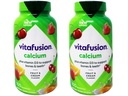 VitaFusion Kalsium 500 mg ravintolisä Gummies Natural Fruit and Cream makuja - 100 ct, pakkaus 2