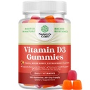 Natures Craft-vitamiini D3 Gummies for Daily Wellness - herkullinen D-vitamiini Gummies for Adults with D3 2000IU per Serving Bone Muscle & Immuno Support - Ei-GMO Liivate & Gluteeniton (60 päivän tarjonta)