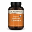 Dr. Mercola Organic Fermented Turmeric - 370 mg Fermented Turmeric - korkea hyötyosuus Curcuminoidit - USDA Organic, non-GMO, Gluten-free & Soy-free - 180 kapselia (90 tarjoilua)