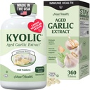 Maxi Health Kyolic Organic Valkosipulin täydennysosa - Kosher Valkosipulin Tabletit Kyolic Aged Valkosipulin uute immuuni- tukea - kasvissyöjä Valkosipulin pillereitä (360 Count)