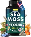 Sea Moss Capsule Complex with Sea Moss, Black Seed Oil, Aşhwagandha, Inkivääri & Vitamiinit C, D3-120 kapselit, Superfood lisäravinteet - Advanced Seamoss pillereitä, Wild Sea Moss pillereitä, Valmistettu USA