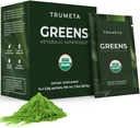 Greens Powder Travel Packs - 14 tarjoilua muistille, digestio I paras maku Super Greens Powder Luomu Spirulina, Goji, Beetroot, Granaattiomena I Vegan, ei-GMO