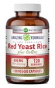 Hämmästyttävä Formula Red Yeast Rice 600 Mg Plus Co Q-10 50 Mg 120 Kasvissyöjäkapselit