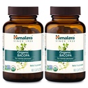 Himalaya Bacopa Monnieri Nootropic Herbal Supplement, Mielenlaatua, tukee rauhoittaa, muistia, kognitio, USDA Organic, ei-GMO, 750 mg, 60 Plant-Based Caplets, 2 Pack, 120 päivän toimitus