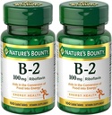 Nature's Bounty, B-2-vitamiini, 100 mg, 100 tablettia - 2 tabletin pakkaus