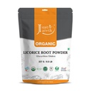 Just Jaivik 100% Organic Licorice Root Powder - 227 gm / 0,5 lb Muletti ... Glycyrrhiza Glabra / Yastimadu ...