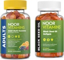 Noor-vitamiinit Aikuisten monivitamiinikumi ja musta siemenöljy Bundle