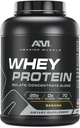 Amazing lihas 100% Whey Protein Powder * Advanced Formula Whey Protein Isolate kuin ensisijainen ainesosa yhdessä Ultra suodatettu Whey Protein konsentraatti (Bananana, 5 Lb)