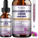 Maksa Cleanse Repair Liquid 1100 mg maito Thittle täydentää Voikukka juuri ja 16 + yrtit maksan tuki Aktiivinen maksan Health Formula Ei sokeria Vegaani ei-GMO ja kaikki luonnolliset