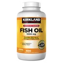 Kirkland Signature Natural Fish Oil 1000 mg 300 mg Omega-3 - 400 ct (pakkaus 2)