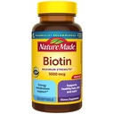 Luonto Made Maximum Strength Biotin 5000 mikrog Softgels, Biotin hiukset Iho ja kynnet Vitamiinit Ravintolisä, 120