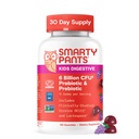 SmartyPants Kids Probiootti & Prebiootti Gummies for Digestive Health: Gut Health Supplement, Kliinisesti tutkittu prebiootti Immunosupport, Grape, 60 Count (30 päivän tarjonta)