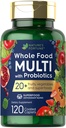 Nature's Fortune Whole Food Multivitamiini Probiootit ... 120 Päällystetty Caplets... 20 hedelmää ja kasviksia...