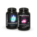 Intelligent Labs 2-in-1 Bundle of MagEnhance Triple Magnesium Complex (Magnesium Threonate Supplement Mg Taurate ja Mg Glycinate) + Glukosamiini ja Chondroitin Joint Care Complex MSM
