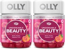 OLLY Undendiable Beauty Gummy, hiuksille, iholle, kynnet, biotiini, C-vitamiini, Keratin, purutabletti, Greippi, 30 päivän tarjonta - 120