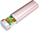 Betife Travel pilleri Järjestäjä Viikoittain 7 Päivä, Compact Daily Pill Box, Kannettava lääke tapauksessa, Söpö pilleri haltija vitamiinit täydentää, Laatikon muotoillut pillerit Järjestäjä( Vaaleanpunainen)
