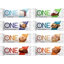 ONE Proteiinipatukat, näytteenottaja Variety Pack, gluteeniton 20 g proteiinilla ja 1 g sokerilla, ruokakomero nitoja, 2.12 oz (8 kreivi)