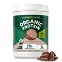 Puhtaasti inspiroitu kasviproteiinijauhe miehille ja naisille, rich Decadent Chocolate (16 tarjoilua) - Vegaani & Luomu - 20 g Pea Protein Powder for Smoothies & Shakes - Dairy-free, & Gluteeniton