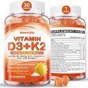 D3 K2 -vitamiinia aikuisille - D3 5000IU + K2 (MK-7) 120mcg - sokeriton D3 ja K2 lisäravinteet Omega-3, metyyli B12, B9, B6, vitamiinit E & Sinkki - kalsiumin imeytymiseen ja immuuniterveyteen