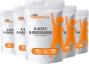BulkSupplements.com N-Acetyl Glukosamiini Powder - NAG Powder, Glukosamiini 750 mg, Glukosamiini Supplement - Glukosamiini Powder, Gluten Free, 750 mg per Serving, 5kg (11 lbs) (pakkaus 5)