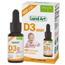 Land Art - Certified Organic D3 Dops Baby ... 400 IU per Drop...