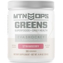 MTN OPS Eva Shockey Signature Series Super Greens Organic Super Foods Powder, Mansikka, 30 Tarjoilua, Mansikka, 4.4 Ounce