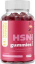HSN Gummies - hiukset iho ja kynnet Gummies - sokeriton Biotin Gummies 5000 mcg Full Vitamiini monimutkainen hiusten kasvua, terve iho, kynsien vahvuus - 60 Ct Mansikka & kirsikka maku