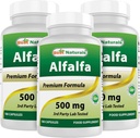Best Naturals Alfalfa Green Super Food 500 mg 180 kapselia (180 kpl)