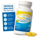 Omega 3 Fish Oil 60Count 1600 mg Made in Norway - High Potency Fish Oil Omega 3 Lisäravinteet Triglyseridi muodossa EPA ja DHA täydentää naisten ja miesten ei kala jälkeen maku luonnollinen sitruuna maku