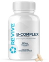 Revive MD B-vitamiini Complex kapselit - tukee sydämen terveys ja immuunijärjestelmä - B-Compleksin vitamiini täydentää naisille ja miehille - B12-vitamiini edistää terveet aivot toiminta ja tehostaa energiaa
