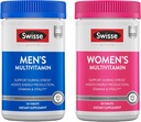 Sveitsin päivittäinen monivitamiini miesten ja naisten Bundle Combo Pack ... tukee tervettä energiaa, stressin lievitystä, mielen selvyyttä ja suorituskykyä, immuniteettia ja sydänterveyttä