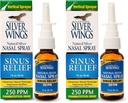 Natural Path Silver Wings Sinus Relief Natural Silver Nasal Spray - 250ppm - 1oz - 2 pakkaus