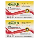 NaturesPlus Hema-Plex Silitysrauta - 30 Hitaasti release tablettia, pakkaus 2 - Total Blood Health - 85 mg Kelated Silitysrauta - vitamiini C & Bioflavonoidit - Non GMO, kasvissyöjä & Gluteeniton - 60 Yhteensä