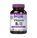 Bluebonnet-vitamiini B1 100 mg - Mielialan tuki & energiavitamiinit naisille ja miehille* - Thiamin HCl - ei-muuntogeeniset organismit, vegaaniset, Kosher, Gluteenittomat - soijattomat ja maitotuotteet - 100 kasvikapselia, 100 päivän toimitus