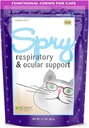 Clover Spry Daily Respiratory and Ocular Support Soft Chews for Cats, L-Lysine, Superfoods, ja Prebiootit varten vahva immuunijärjestelmä, 2.1 oz. (60 count)