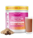 Vaaleanpunainen Stork Raskaus ja synnytyksen jälkeinen proteiinijauhe naisille, 20 g Heraa ja kollageenia, prenataali ja imetys Proteiini Shake Mix for Energy, Recovery & Hydration, suklaa, 15 tarjoilua