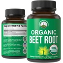 USDA Organic Beet Root Vegaanikapselit. Beets Juice Powder Super Food Pillereitä 1200 mg. Typpioksidia energiaa Boosting Beetroot Extract kapselit. Polyfenoli tuki täydentää naisten ja miesten