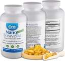 One Planet Nutrition Nano Boswellia 250 mg Kasviskapselit (120 tarjoilua), Boswellia serrata hartsi, tukee kognitiivinen toiminto aivojen terveyttä, ei-GMO, Vegan, Gluteeniton