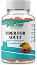 Greenfield Nutritions: Halal Fiber Gummies for Adult from Prebiotic Liukoinen Chicory for Dgestive & Gut Support, Immuunituki, ei-GMO, Liivate, Gluteenittomat 60 kreiviä, Halal Vitamiinit