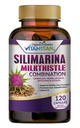 VITAMISAN Milk Thistle silimarina ja Voikukka, Fennel. Lakritsi, artisokka Alfalfa Detox & puhdistus Formula tuki Maksa 120 kapselia