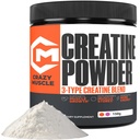 Hullu lihas Creatiini Monohydraatti Powder, 5000mg Premium 3X ThreeAtine Pre harjoitus Mass Gainer, korkea imeytyminen Helppo ottaa Powder Optimum Performance miehille & naisille, 30 tarjoilut