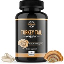 Organic Turkey Tail Mushroom Capsules Fruting Body Extract 